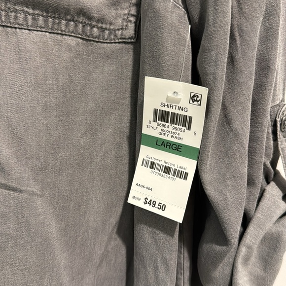 NWT Style & Co Tie Front Button Down - Picture 4 of 6